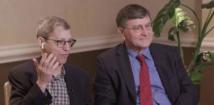Stuart Haber and Scott Stornetta, authors of the digital document timestamping solution that predates blockchain.
