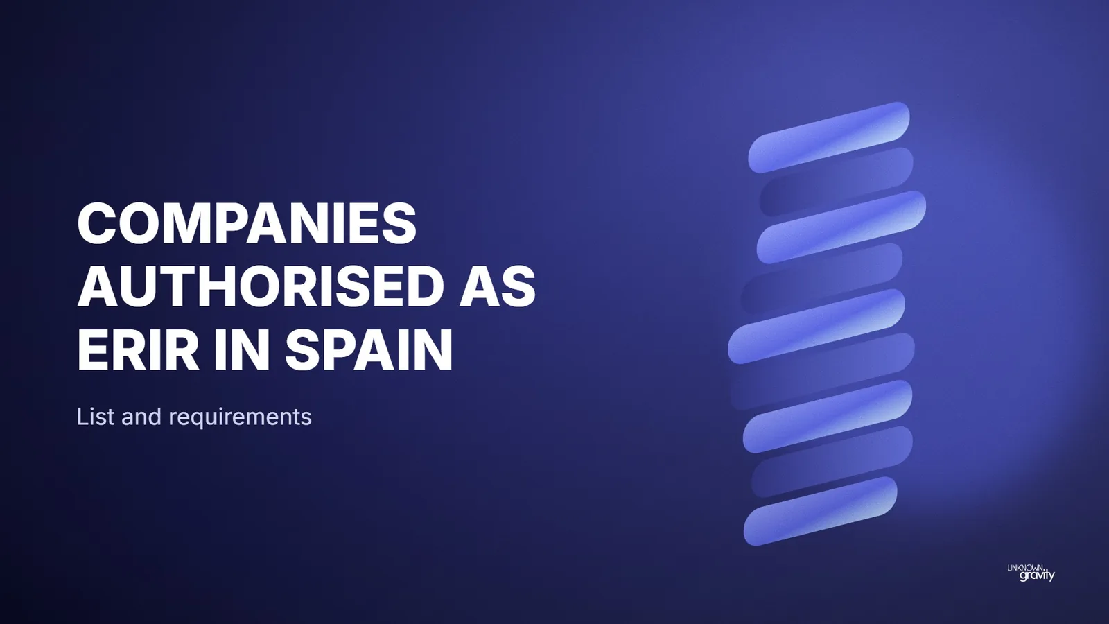 Companies authorised as ERIR in Spain: list and requirements