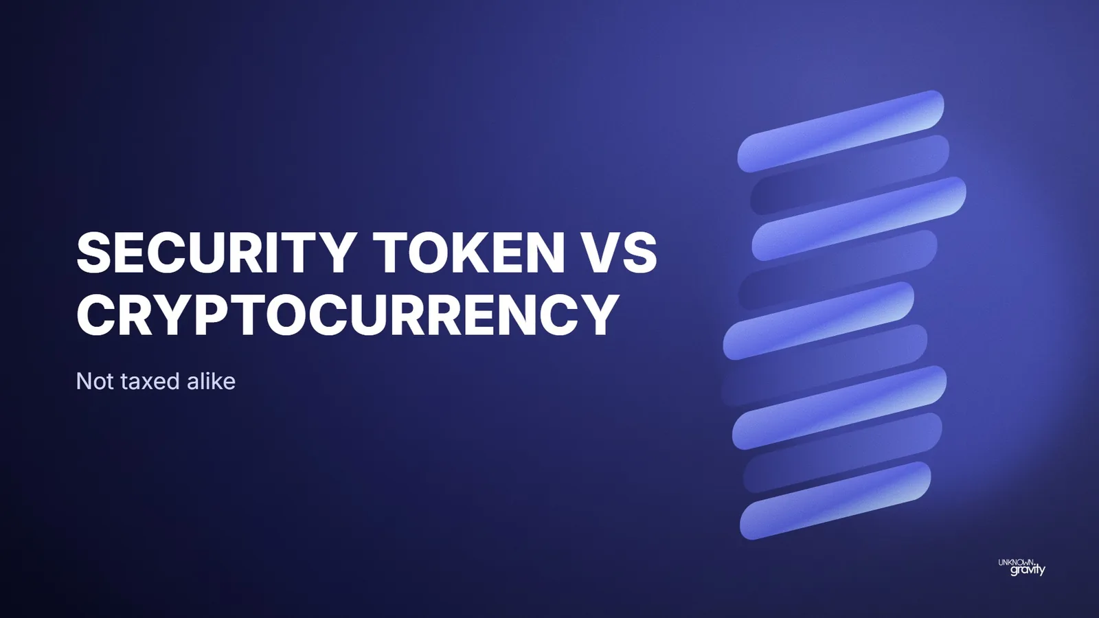 Tax: security token vs cryptocurrency, not taxed alike