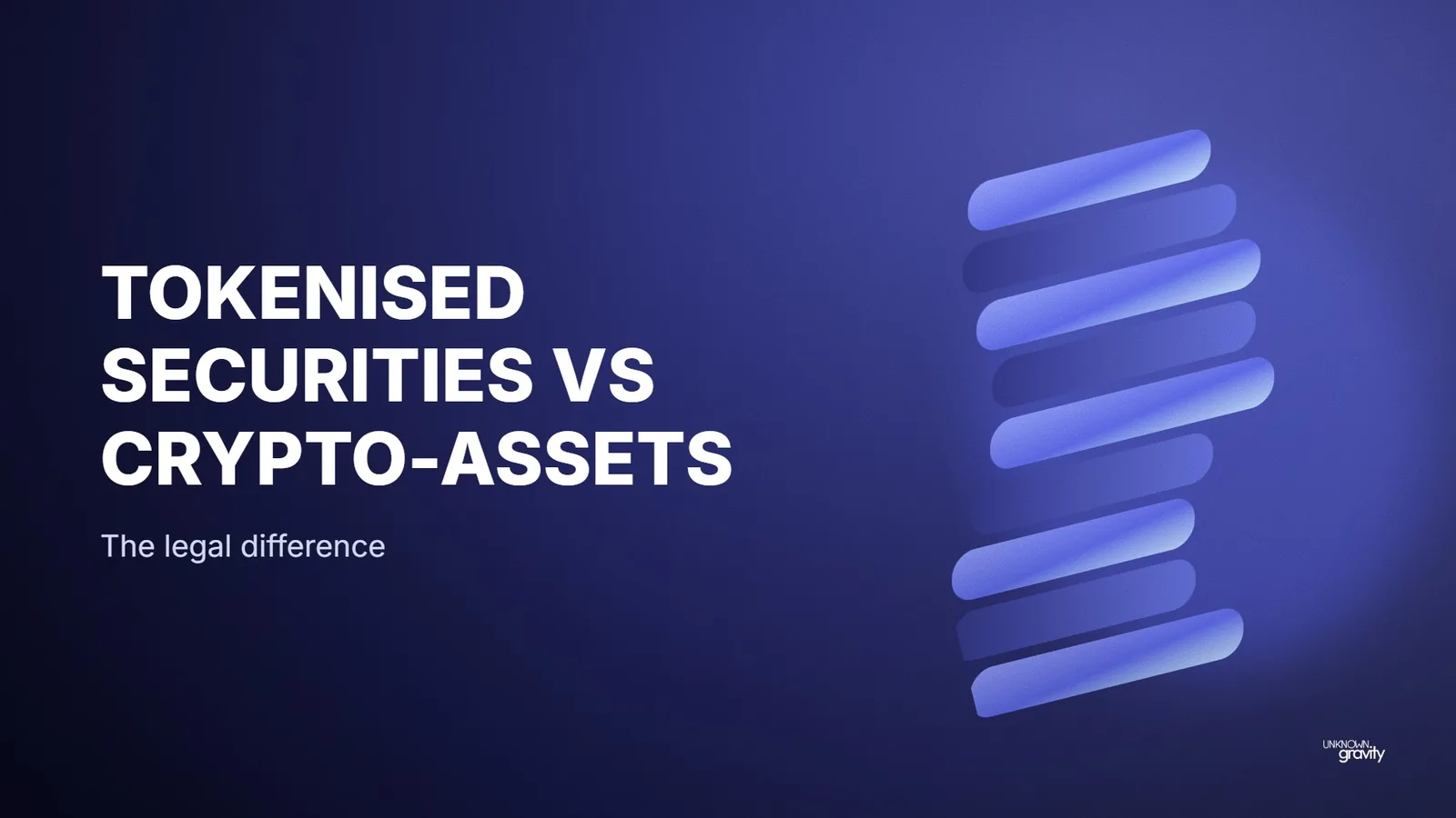 Tokenised securities vs crypto-assets: the legal difference