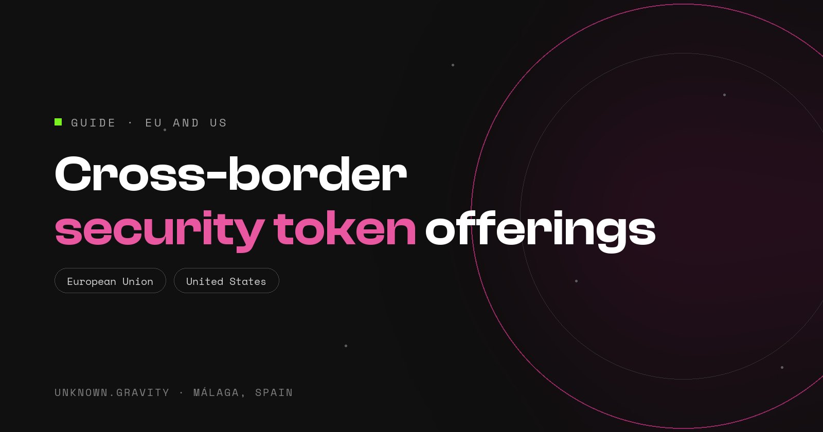 Cross-border security token offerings between the EU and the US