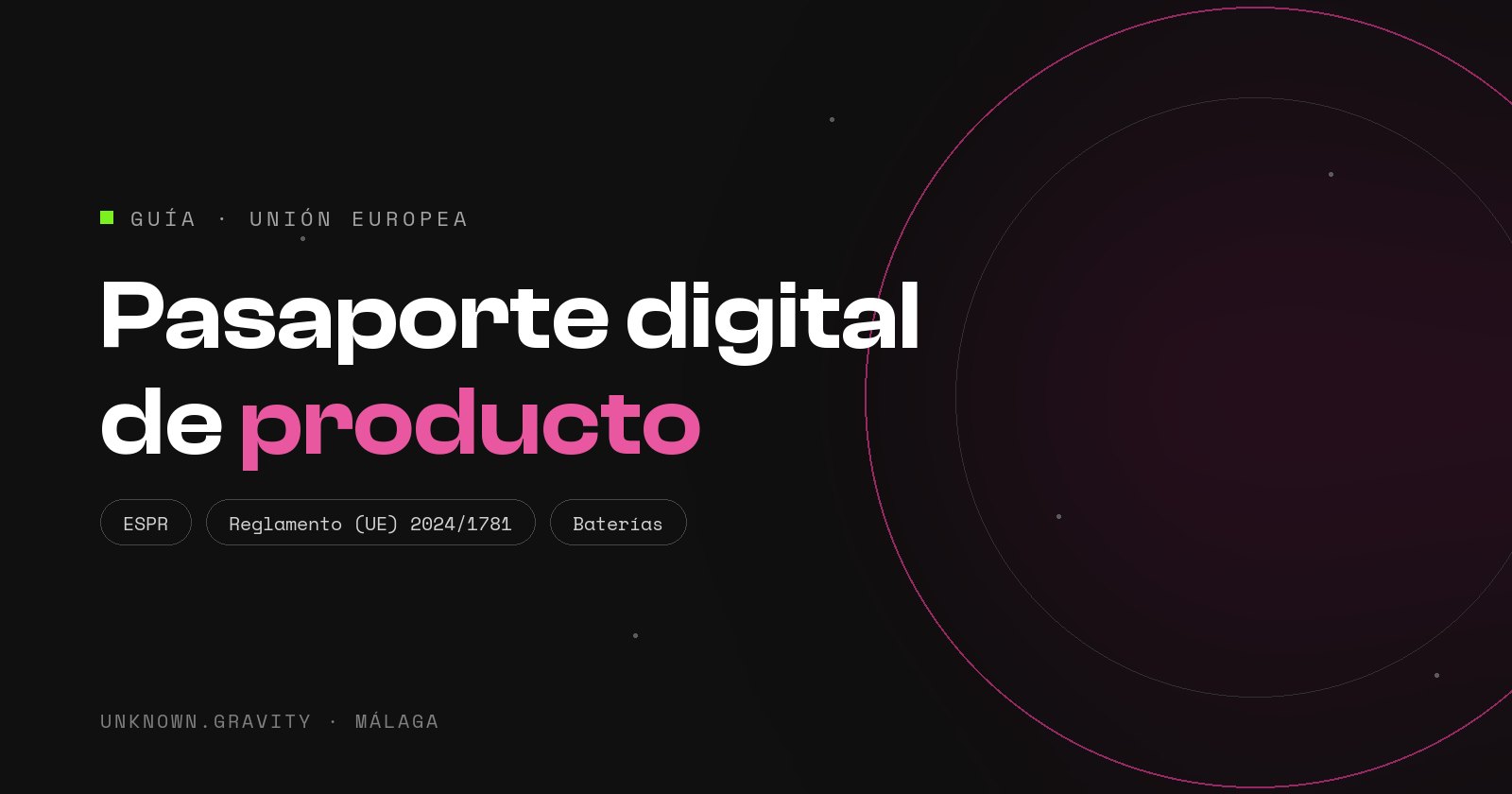 Pasaporte digital de producto (DPP): qué es, plazos del ESPR y cómo implantarlo
