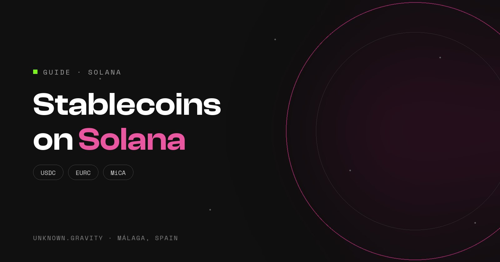 Stablecoins on Solana: USDC, EURC, PYUSD and what MiCA requires