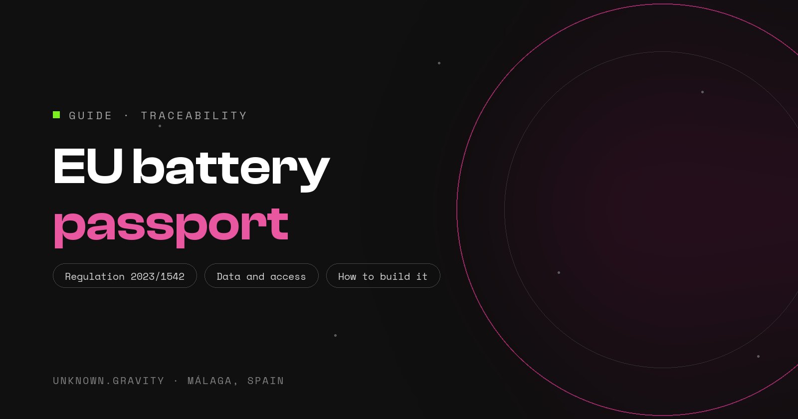 EU battery passport: which batteries need one, what data it holds and how to build it